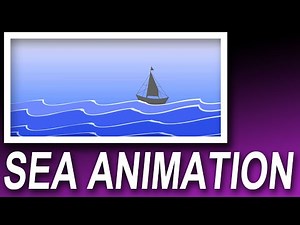sea wave with boat animation in Adobe Flash | Adobe Animate