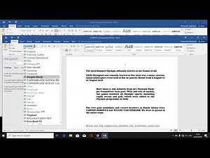 Computer Practice N4 (Part 5 - Basic Editing of Word Document) - Mr. M. H. Mahlalela