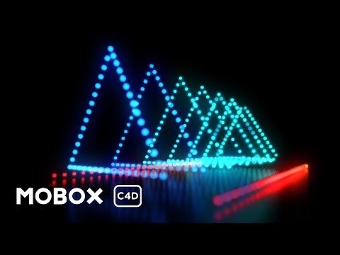 Dynamic LED Light Show - Cinema 4D Tutorial