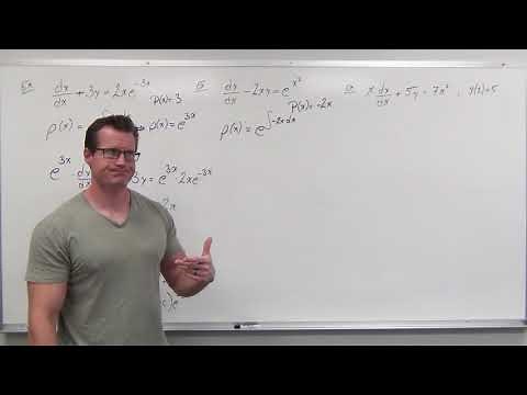 Solving Linear Differential Equations with an Integrating Factor (Differential Equations 16)