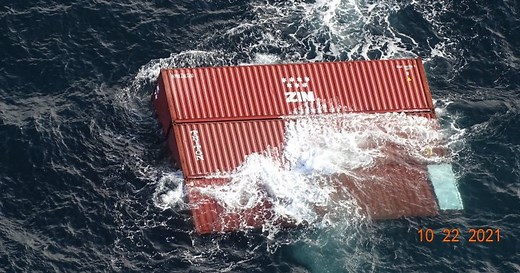 Marine hazard after a ship loses 40 containers overboard near Victoria, B.C.