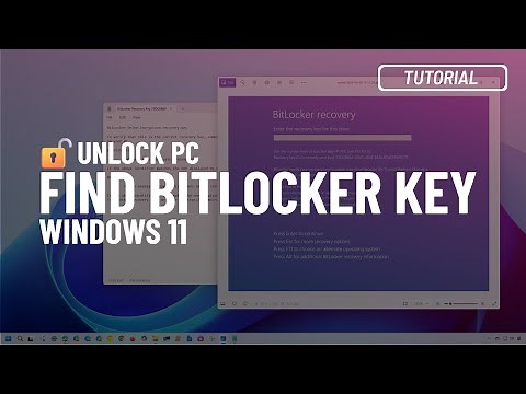 Windows 11, 10: Find and apply BitLocker recovery key to unlock PC