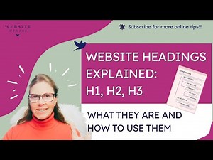 Website Headings Explained: H1, H2, H3 — What They Are and How to Use Them