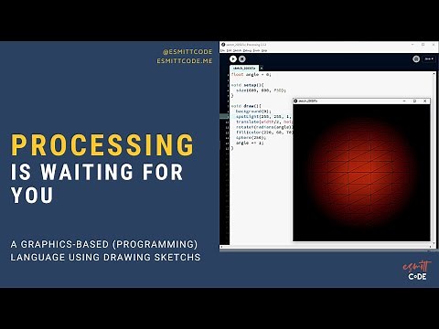 A simple introduction to Processing: a graphic language for 2D/3D
