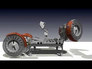 Lunar Rover Vehicle Foldup Animation