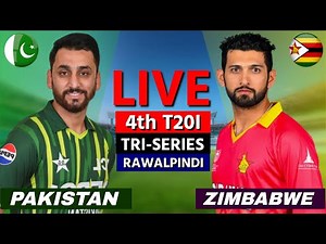 PAKISTAN vs ZIMBABWE, 4th T20 Match | PAK vs ZIM Live Scores & Commentary | Tri Nation Series 2025