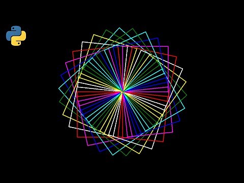 Python Turtle - Square Spirograph Tutorial