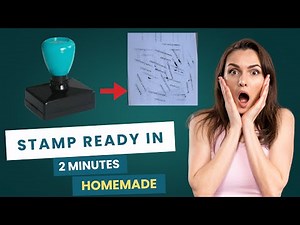 How To Make Stamp At Home | Stamp Kaise Banaye