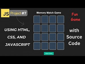 Build a Memory Match Game with HTML, CSS, and JavaScript | Fun Card Flip Game Tutorial