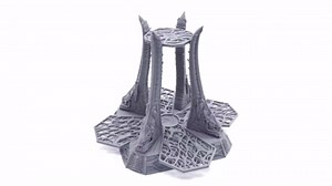 EnderToys Alien Field Generator by Printable Scenery, 3D Printed Tabletop RPG Scenery and Wargame Terrain 28mm Miniatures