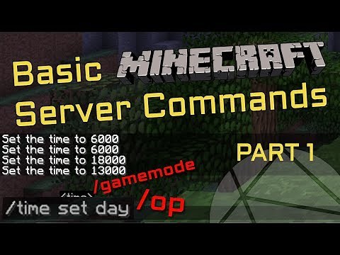 How To Use Commands On Your Minecraft Server (How To OP Yourself) [Part 1]