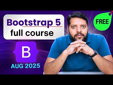 Bootstrap 5 Full Course 2025 🚀 | Basic to Advanced Responsive Web Design