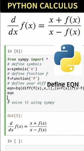 Master Python for Physicists, Engineers, Data Scientists|PYTHON SYMPY SOLVE DIFFERENTIAL EQUATIONS