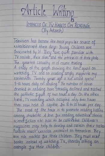 Class 9/10/11/12 Article writing format with example || Cbse board English writing skill