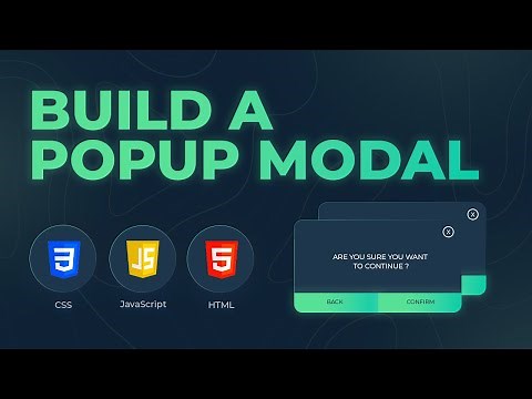 Create a Popup Modal using HTML, CSS and JavaScript | Frontend Project - Code with Scaler