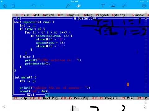 NQueen's Problem using Backtracking (Algorithm & C-code Explanation)