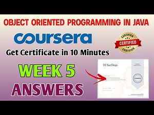 Object Oriented Programming in Java Coursera Answers | Week 5 Answers of Coursera