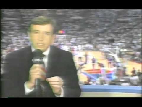 CBS Intro: Game 1, 1989 NBA Finals; Pistons/Lakers