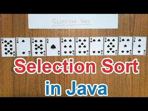 Selection Sort in Java | Explanation & its Program | ICSE Class 10 Computer