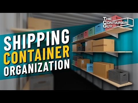 DIY Shipping Container Organization - INTERIOR SHELVING SYSTEM