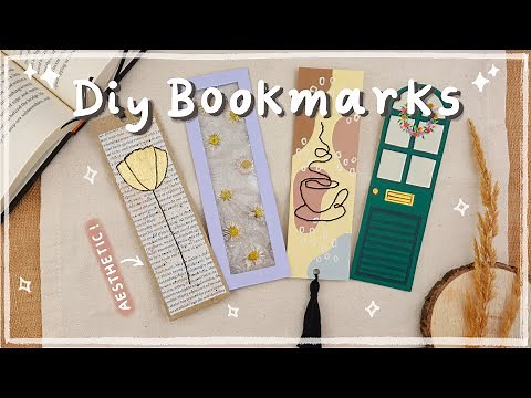 4 Easy Diy Bookmarks - Aesthetic Handmade Bookmark Ideas