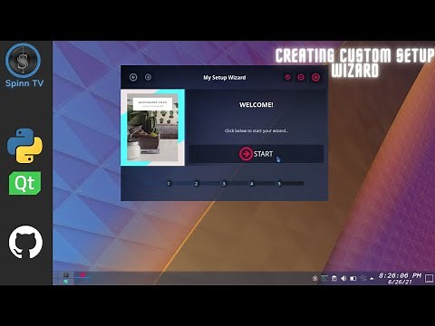 #1 Python Tutorial Creating a custom Setup Wizard for app installation or data forms | PyQt PySide