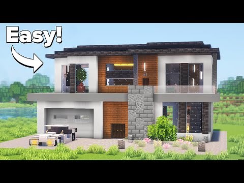 Minecraft: How to Build a Large Modern House | Tutorial🏠