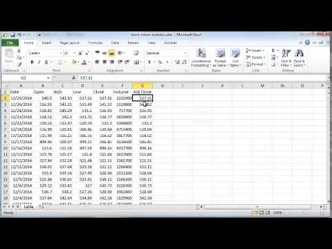 Stock returns: average, variance, and standard deviation