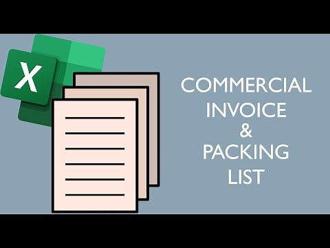Commercial Invoice & Packing List in Excel