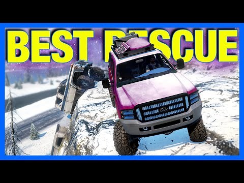 Snowrunner : The BEST Rescue EVER!! (Snowrunner New Map)