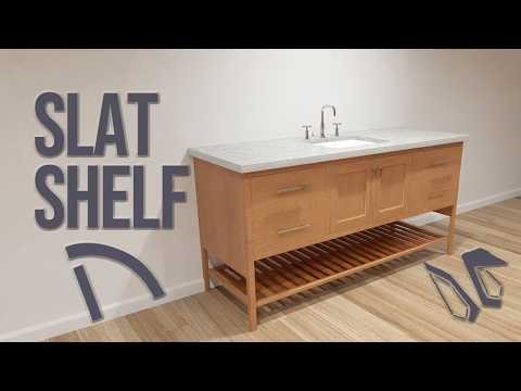 Reusable Slatted Shelf Vanity Trick In Chief Architect
