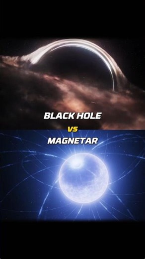 Black Hole and Magnetar Collision ☠️😱 #space #earth #blackhole #universe #magnetar