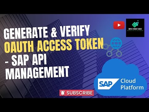 Generate and Verify OAuth Access Token in SAP API Management | InfoStreetBuzz