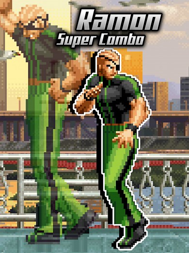 Ramon Super Combo in KOF MUGEN 2002 Gameplay