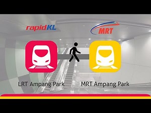 How to transfer from LRT Ampang Park to MRT Station