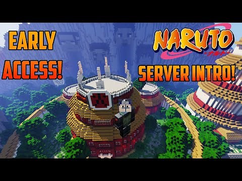 Naruto Minecraft Server Intro! Early Access, Info, Map and More! IceeRamen Naruto Anime Mod SMP RPG