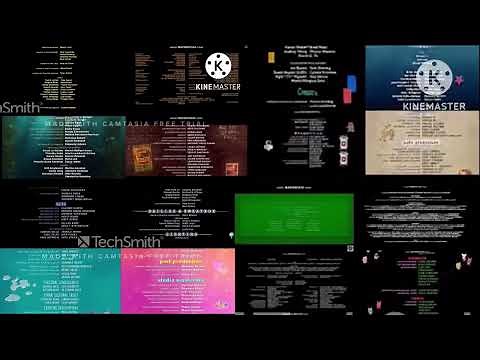 All 16 animated movies in 2001 2022 end credits at once in fast version
