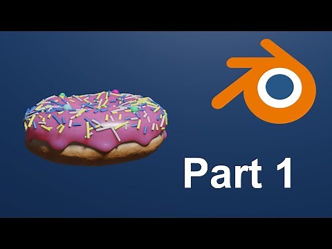 How to make a Donut in Blender like Blender Guru - Part 1 [ Blender Tutorial for Beginners]