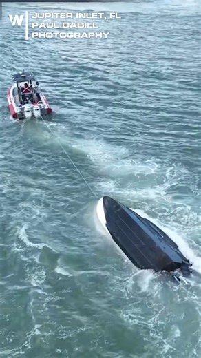 Earlier Monday, a boat capsized in the Jupiter Inlet. Lifeguards rushed in to rescue the captain after the vessel overturned in strong northeast swells. Rip current and coastal flood alerts remain in effect through Tuesday along Florida's Atlantic coast. | WeatherNation