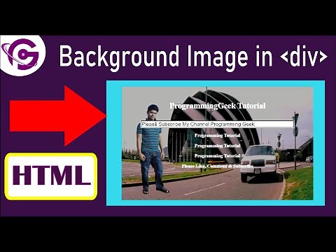How to Add a Background Image in a Div Using HTML & CSS