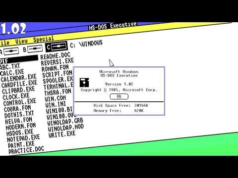 Windows 1.02 - Windows 1.0 builds (Windows 1.02) | Thewindowsfanpage