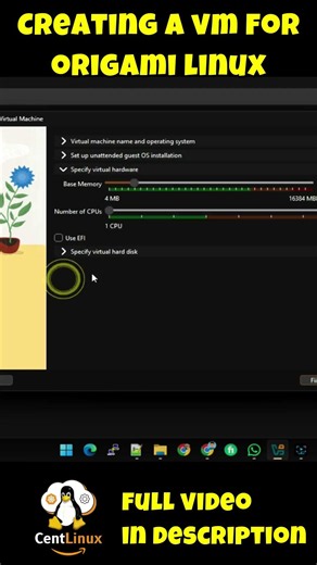 Creating VM for Origami Linux #centlinux #linux #virtualbox