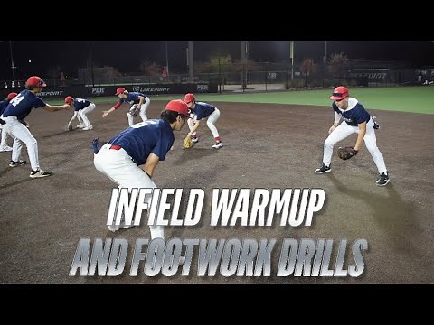 Infield warmup and footwork drills