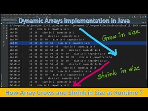 #4.3 Implementation of Dynamic Arrays in Java || How size of the ArrayList changes at Runtime