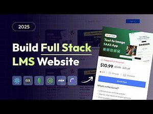 Build Full Stack LMS Website using MERN Stack | Create Full Stack React JS Project 2025