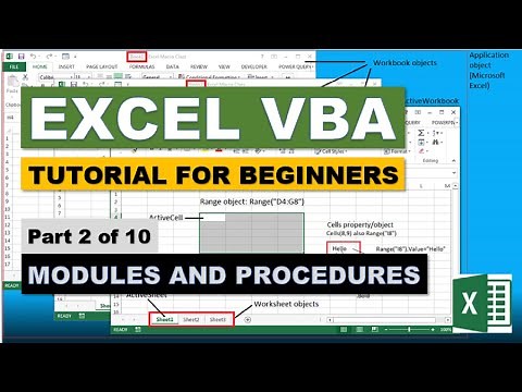 Excel VBA Tutorial for Beginners (Part 2/10): Modules and Procedures