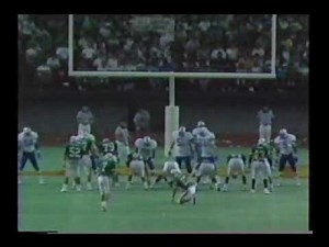 Extended highlights from the 1989 Hawaii - BYU game