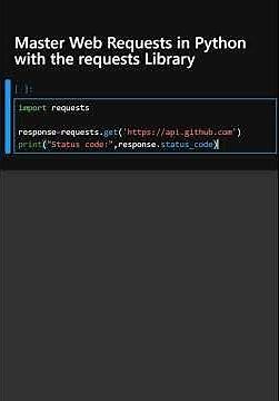 Master Web Requests in Python with the requests Library