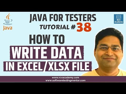 Java for Testers #38 - How to Write Data in Excel using Java