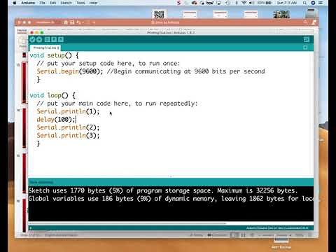 Arduino - Printing and Serial Monitor